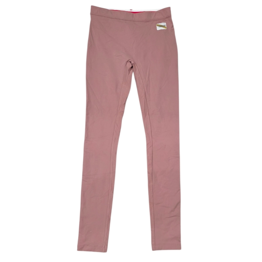 Tracksmith Dusty Rose Running Leggings Zipper Pocket Performance Tights Size S